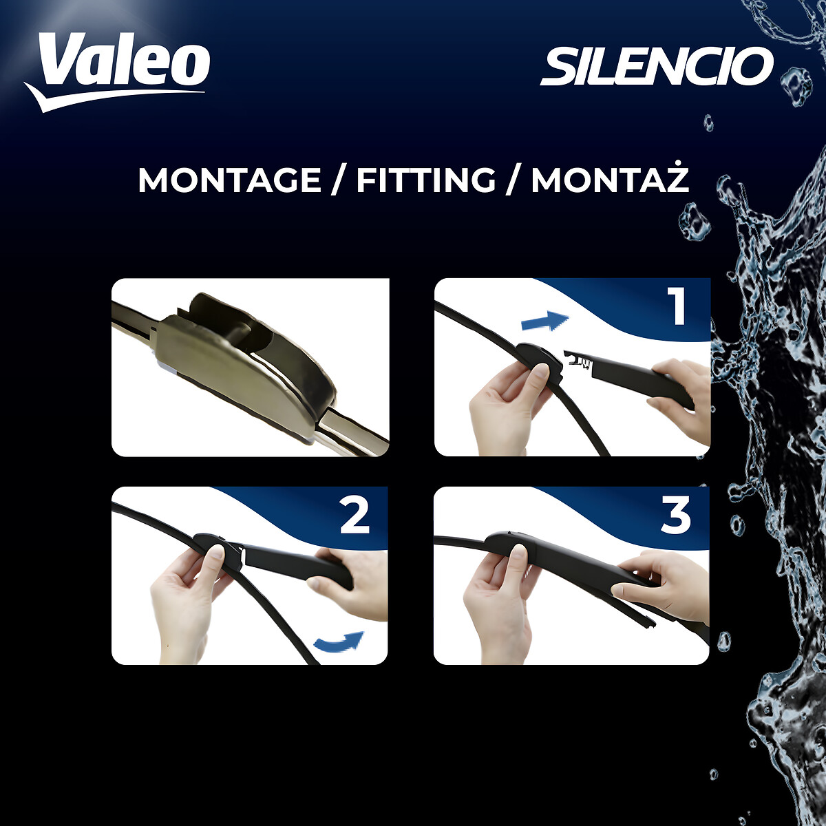 SILENCIO WIPER REAR LHD RHD VR282 X1